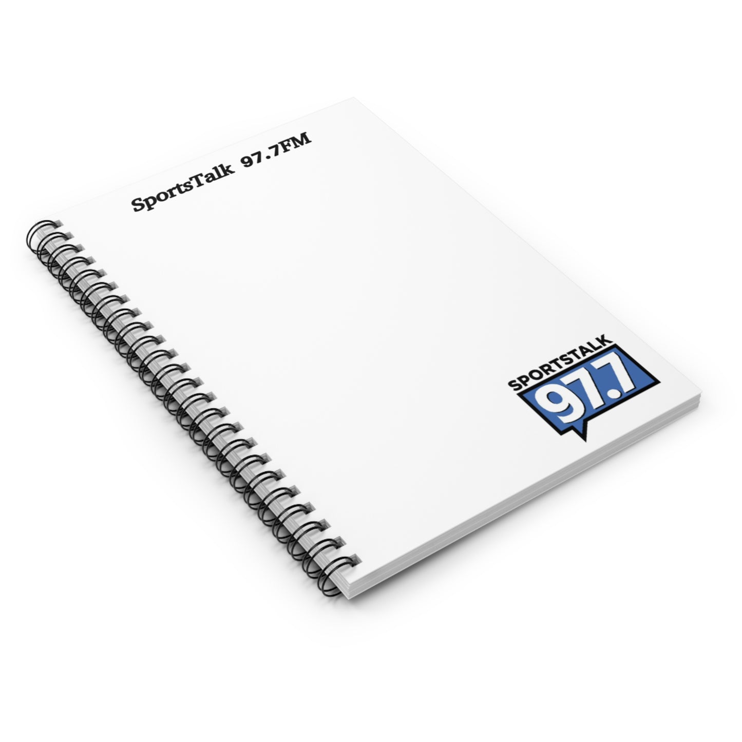Sports Talk 97.7 (White) Notebook