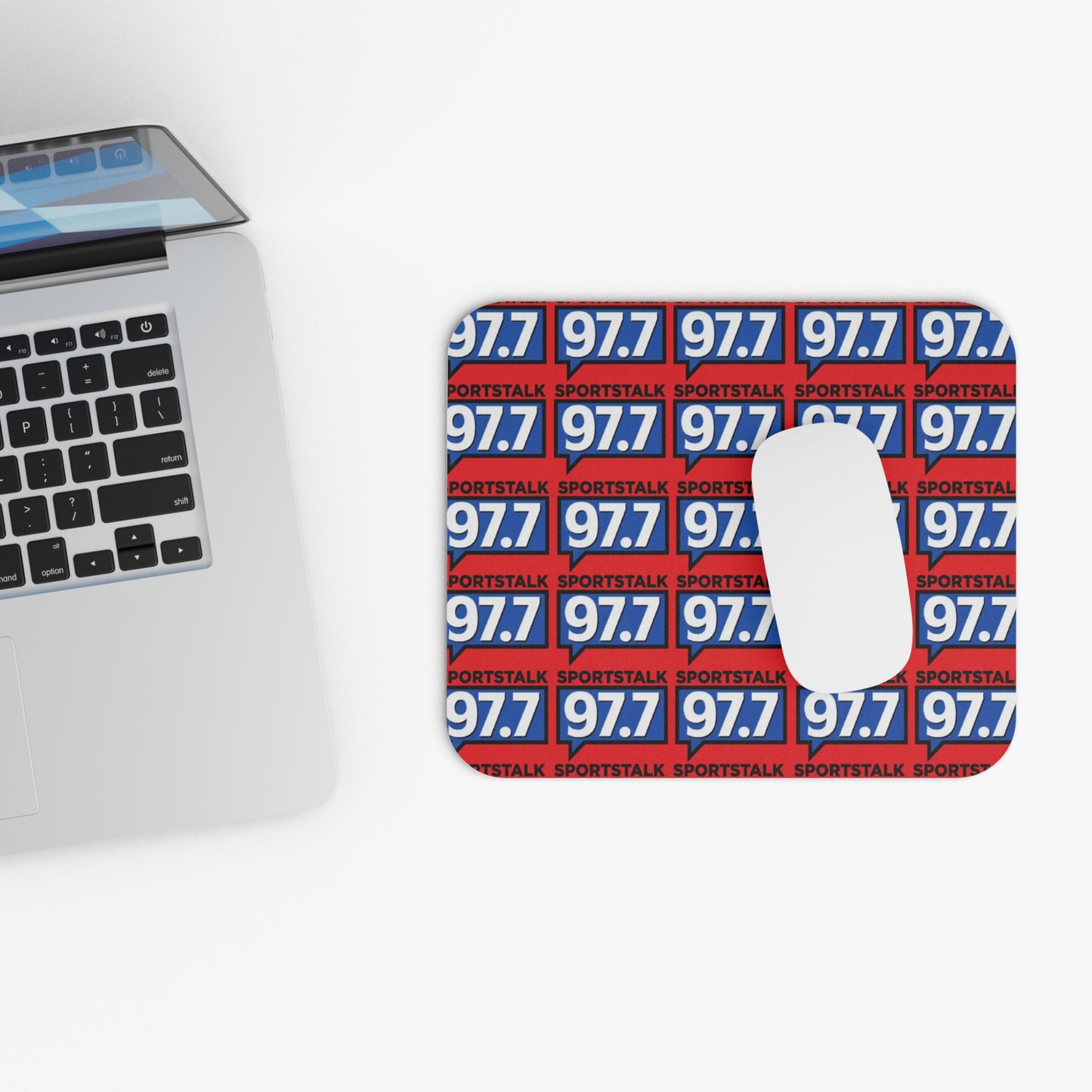 Sports Talk 97.7 Red Mouse Pad