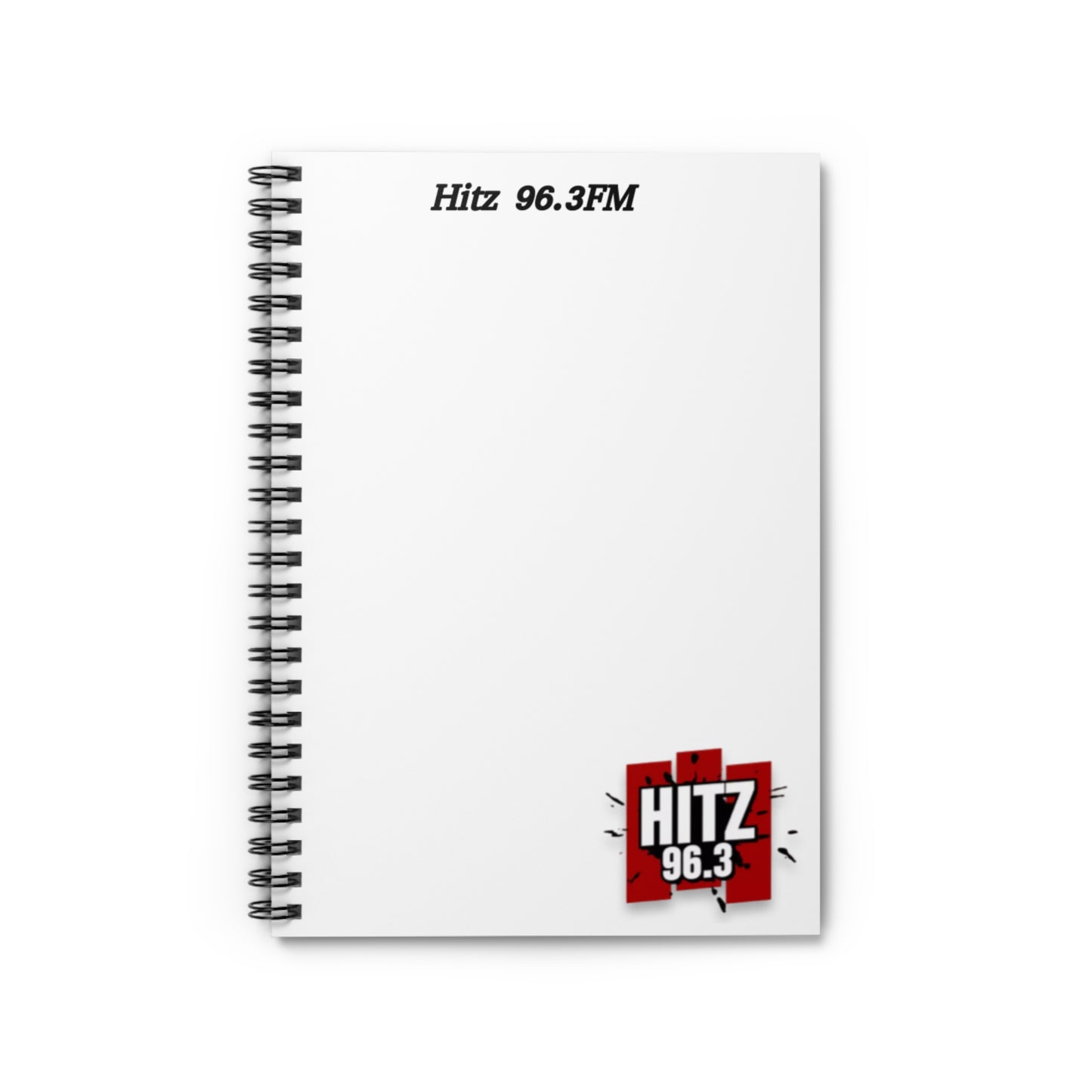 Hitz 96.3 (White) Spiral Notebook