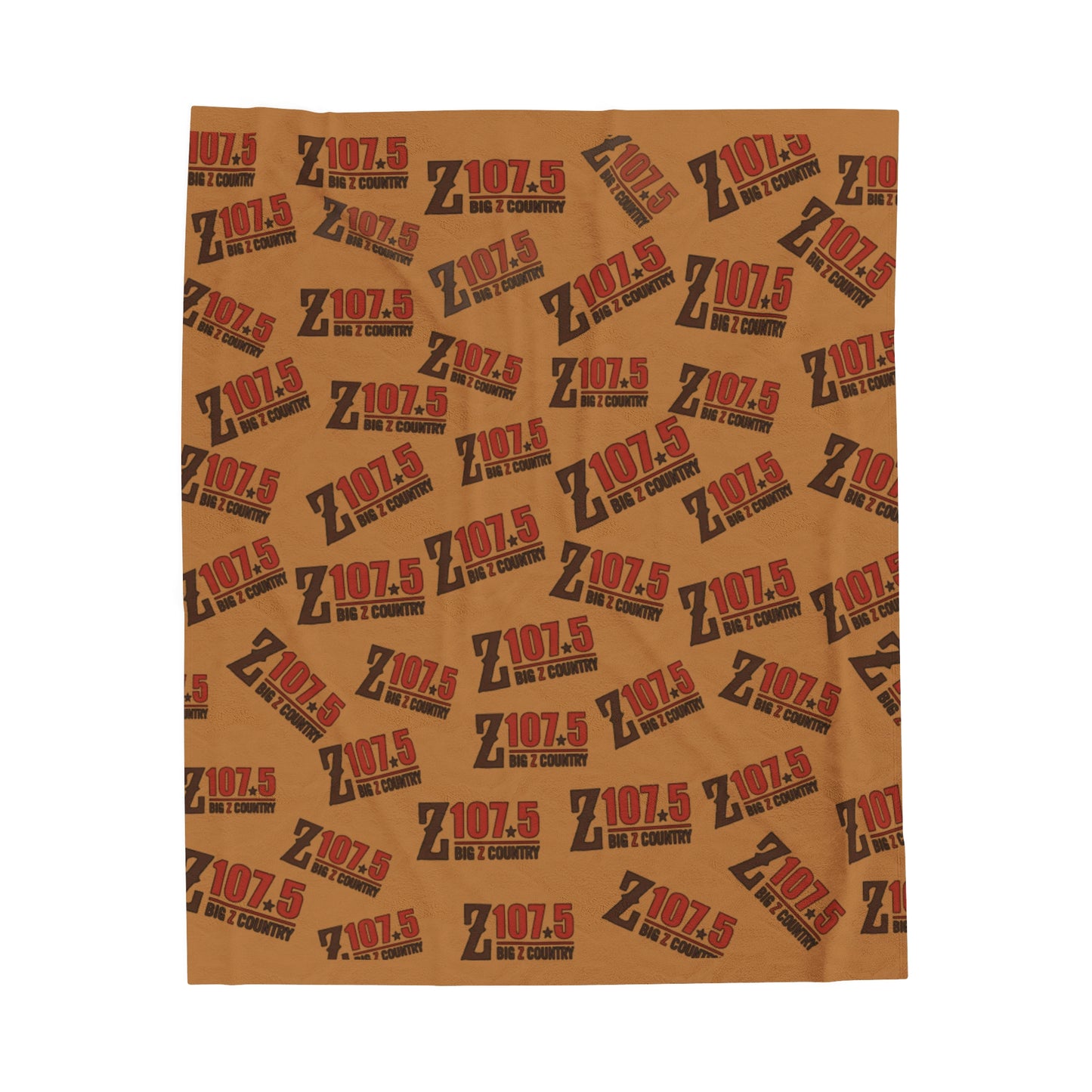 Big Z Country Light Brown Plush Blanket
