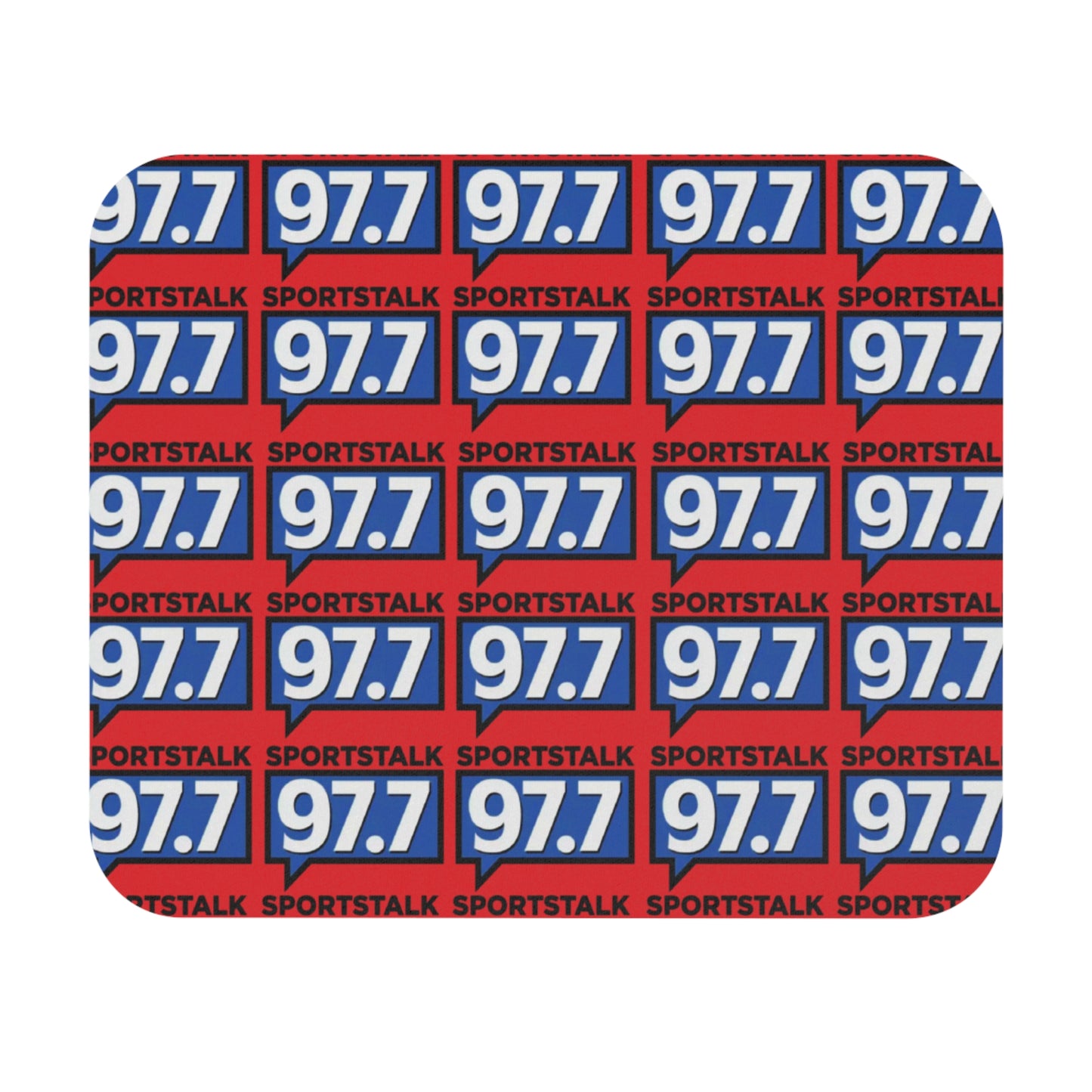 Sports Talk 97.7 Red Mouse Pad
