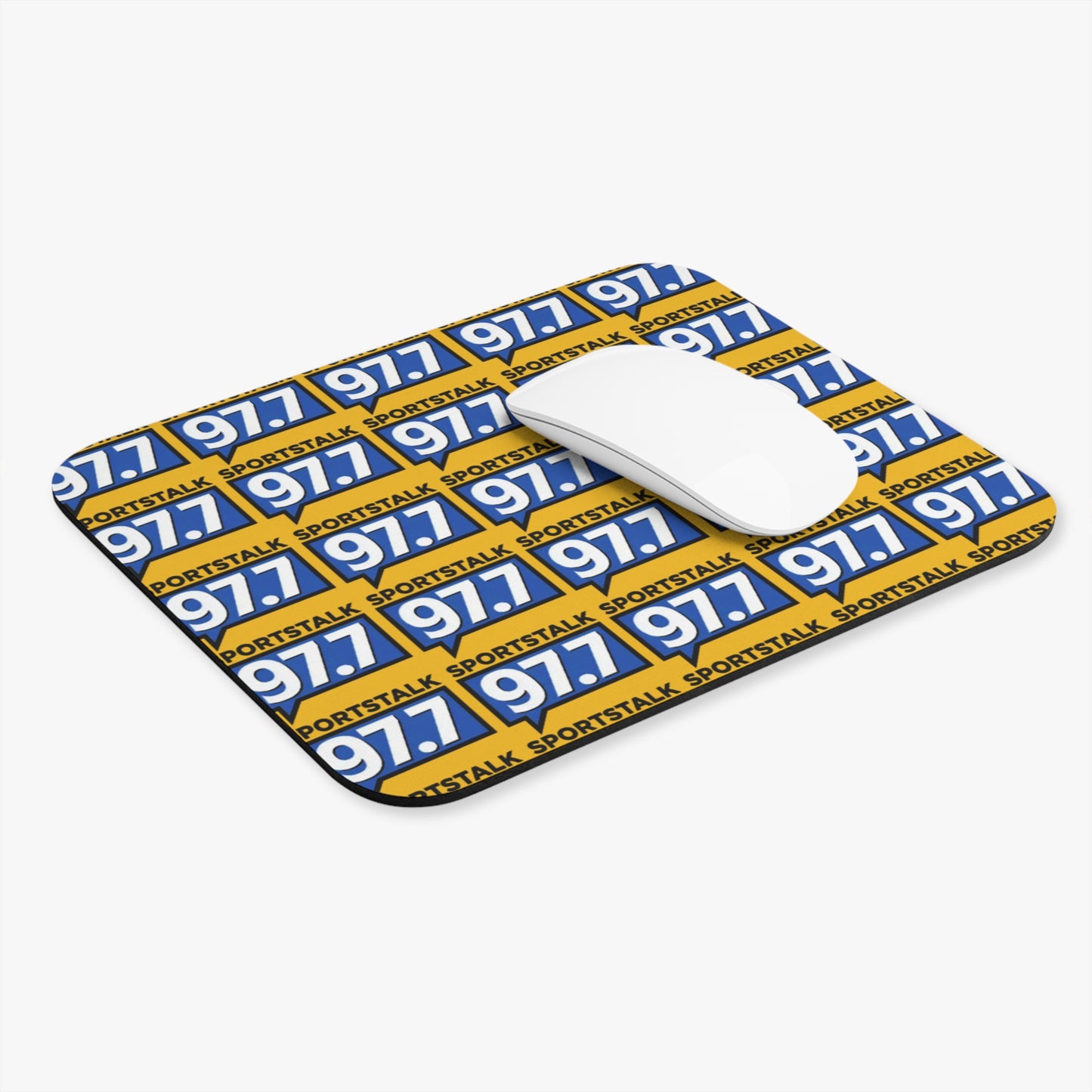 Sports Talk 97.7 Yellow Mouse Pad