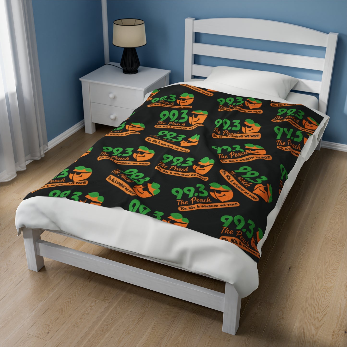 Black Peachy Comfort Plush Blanket