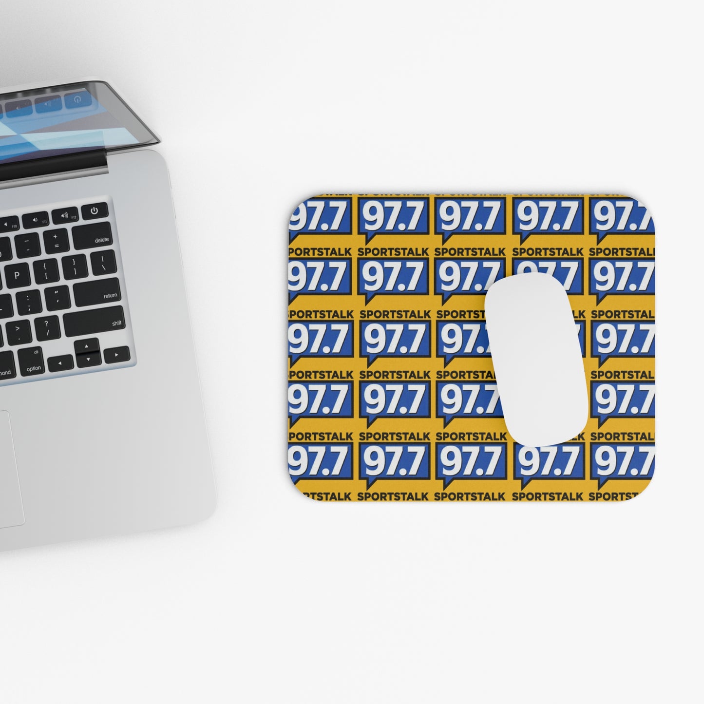 Sports Talk 97.7 Yellow Mouse Pad