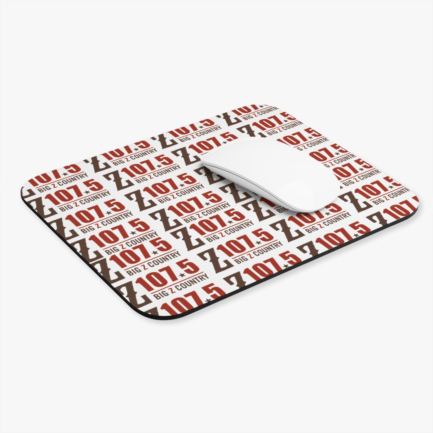 Z107.5 White Mouse Pad