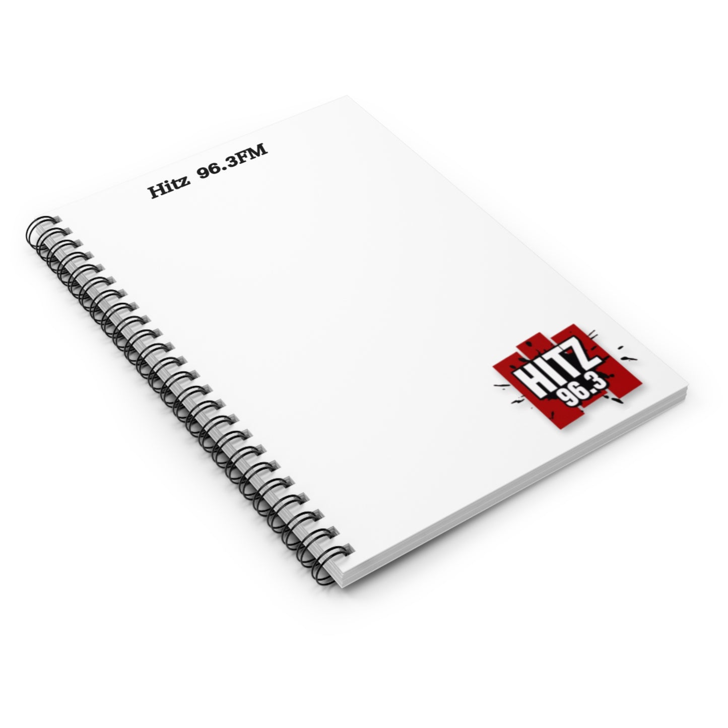 Hitz 96.3 (White) Spiral Notebook