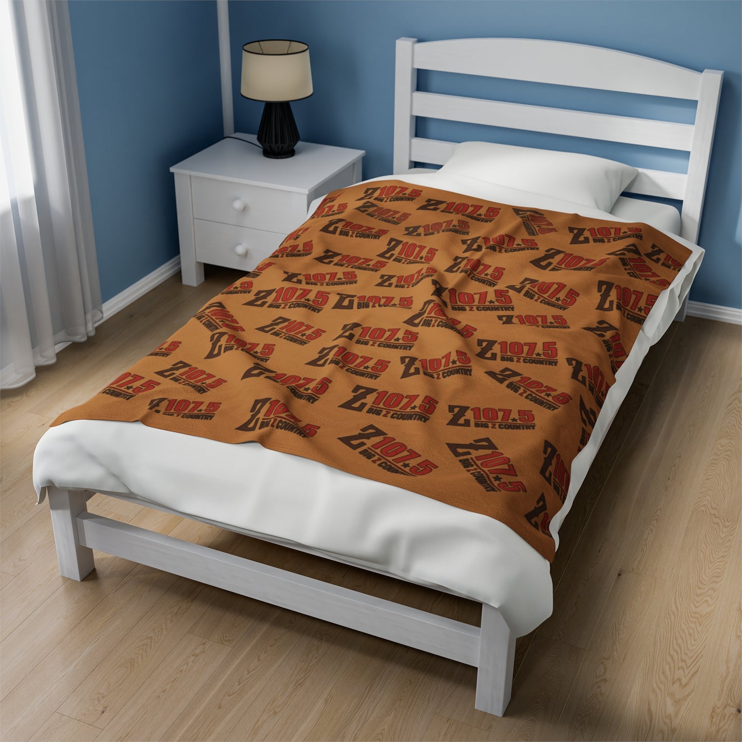 Big Z Country Light Brown Plush Blanket