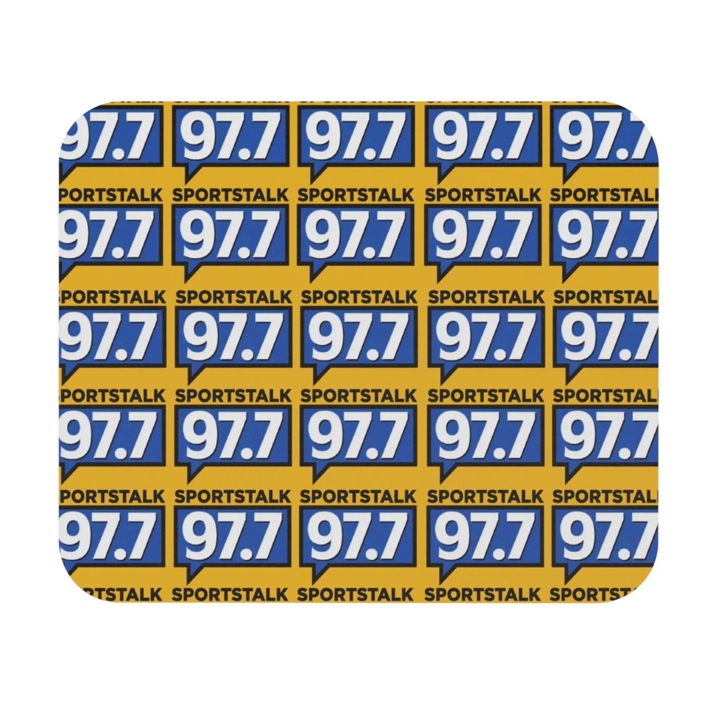 Sports Talk 97.7 Yellow Mouse Pad