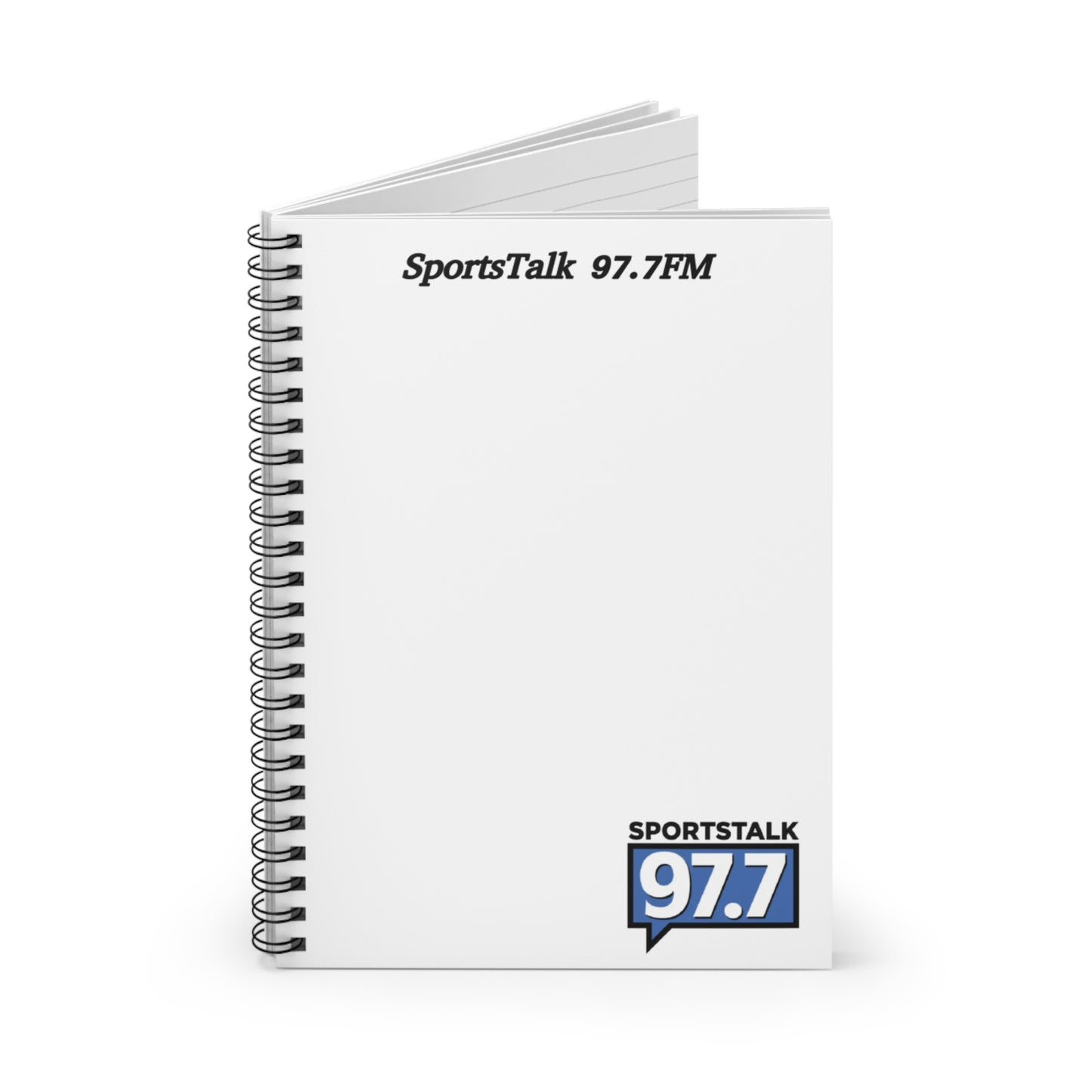 Sports Talk 97.7 (White) Notebook