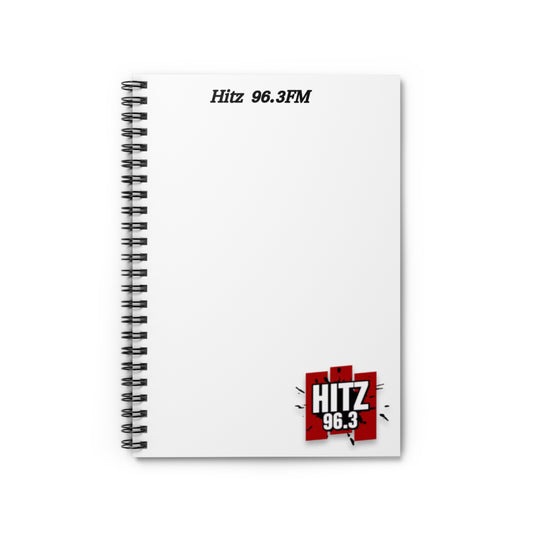 Hitz 96.3 (White) Spiral Notebook