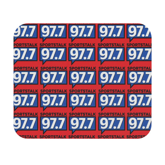 Sports Talk 97.7 Red Mouse Pad