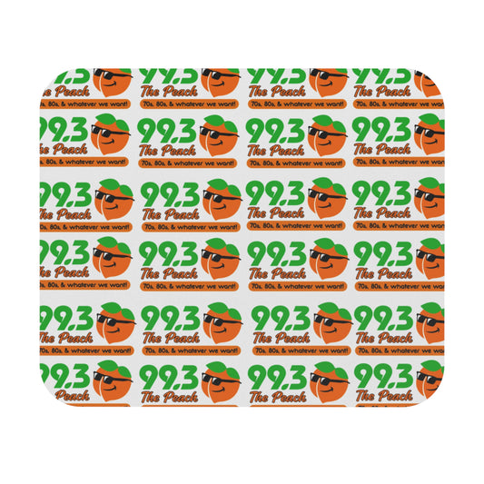 The Peach 99.3 White Mouse Pad