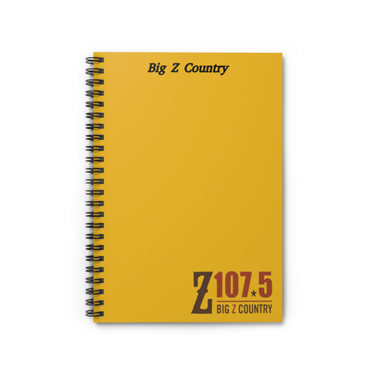 Big Z Country Sunny Yellow Notebook