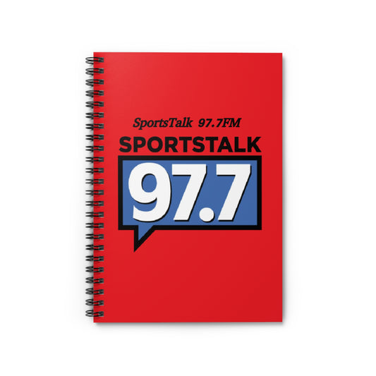 Sports Talk 97.7 (Red) Notebook