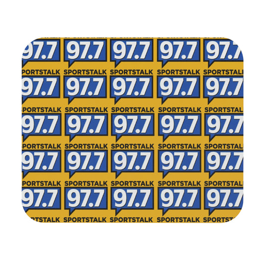 Sports Talk 97.7 Yellow Mouse Pad