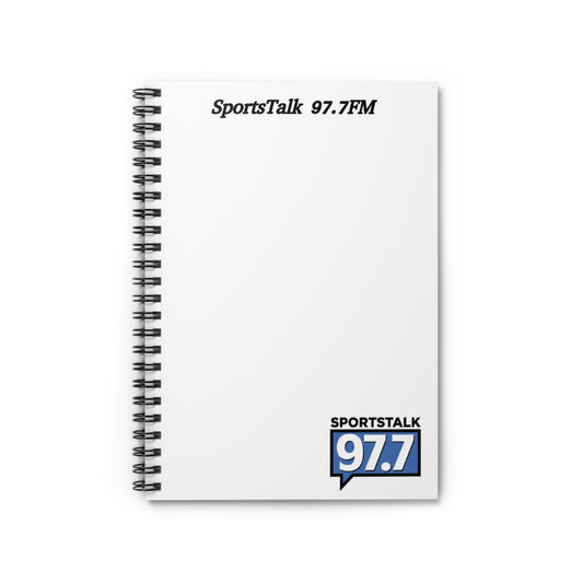 Sports Talk 97.7 (White) Notebook