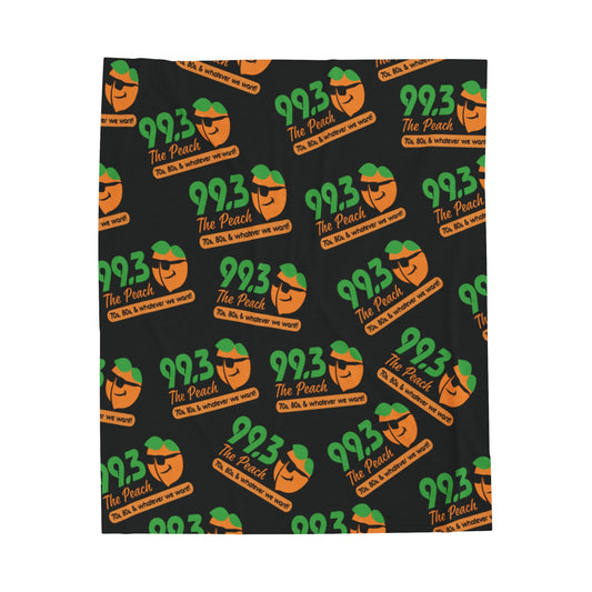 Black Peachy Comfort Plush Blanket